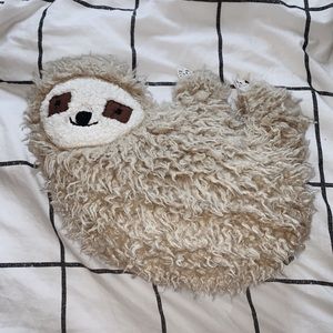 Urban Outfitters Furry Sloth Pillow